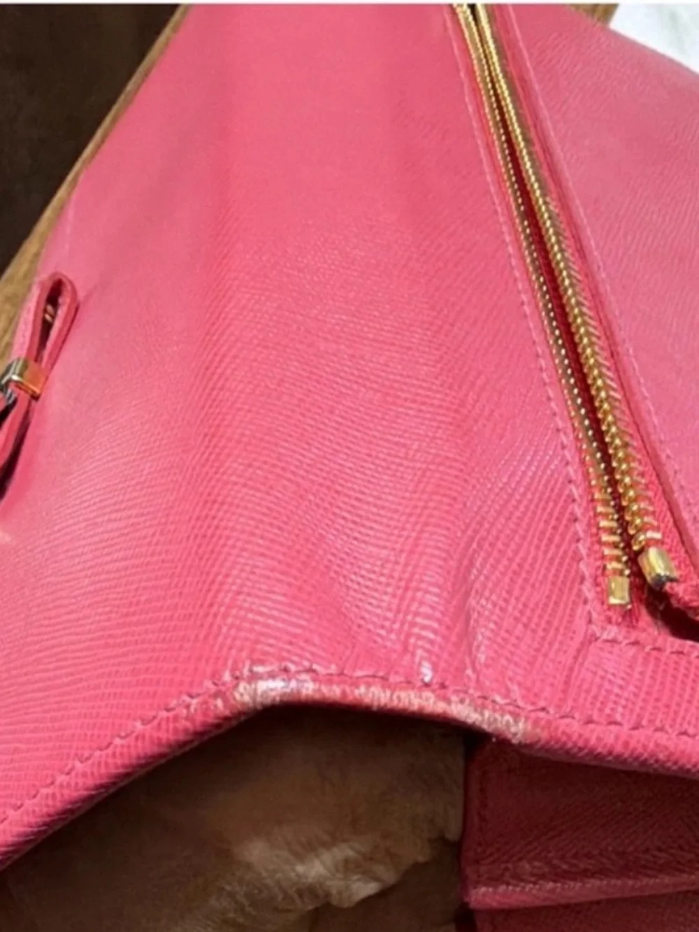 Vintage Prada Saffiano Chic Long Wallet – Peonia Pink /COA
